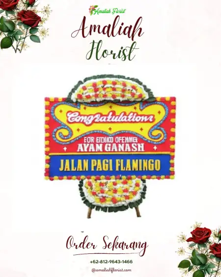 Sewa Papan Bunga Tingkis